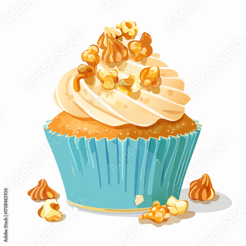 Cupcakes mit Popcorn
