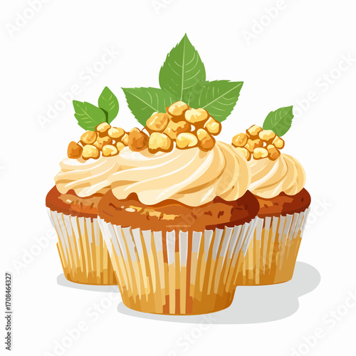 Cupcakes mit Popcorn