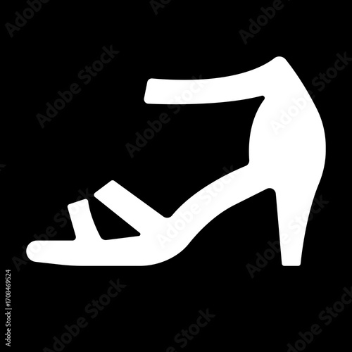 Ladies shoes icon.women's shoes footwear and elegant style and design trends.wedge heels sketch icon line art vector illustration.leather shoes heel icon black and white vector sign.