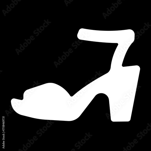 Ladies shoes icon.women's shoes footwear and elegant style and design trends.wedge heels sketch icon line art vector illustration.leather shoes heel icon black and white vector sign.
