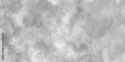 Abstract grey and white watercolor background. realistic fog or mist design element. smoke texture with stains. fog isolated on black background.