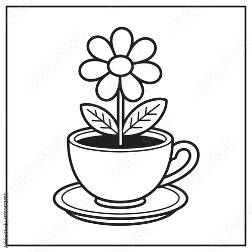 Potted Cuties Coloring Pages
