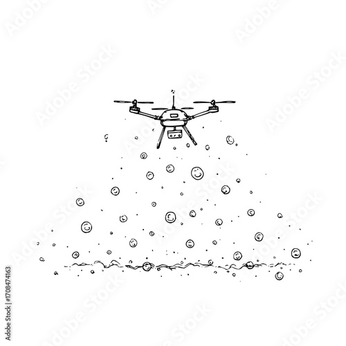 Aerial drone technology for agriculture and farming spraying solutions and crop monitoring services today