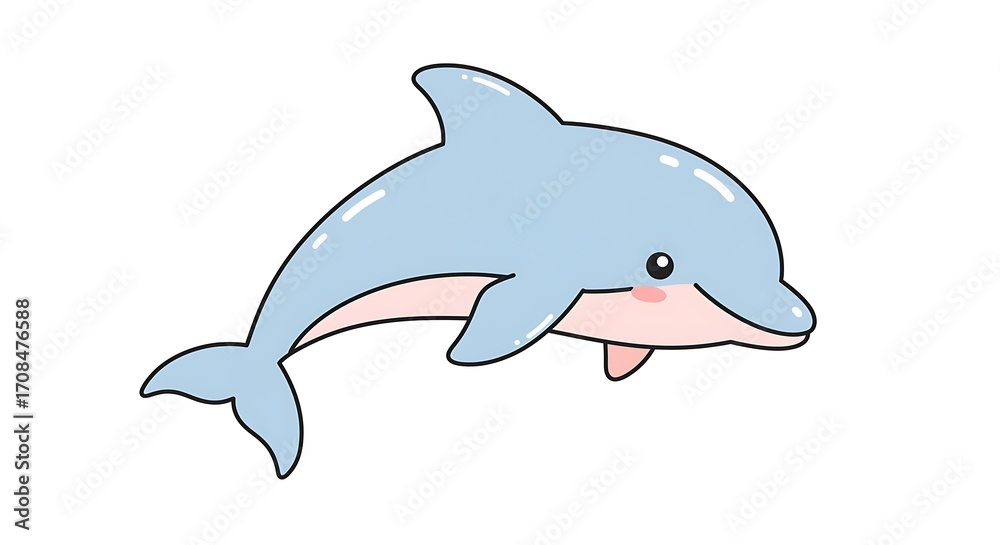 Obraz premium Cute dolphin illustration