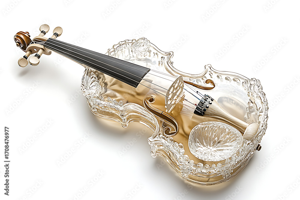 Obraz premium Violin isolated on transparent background