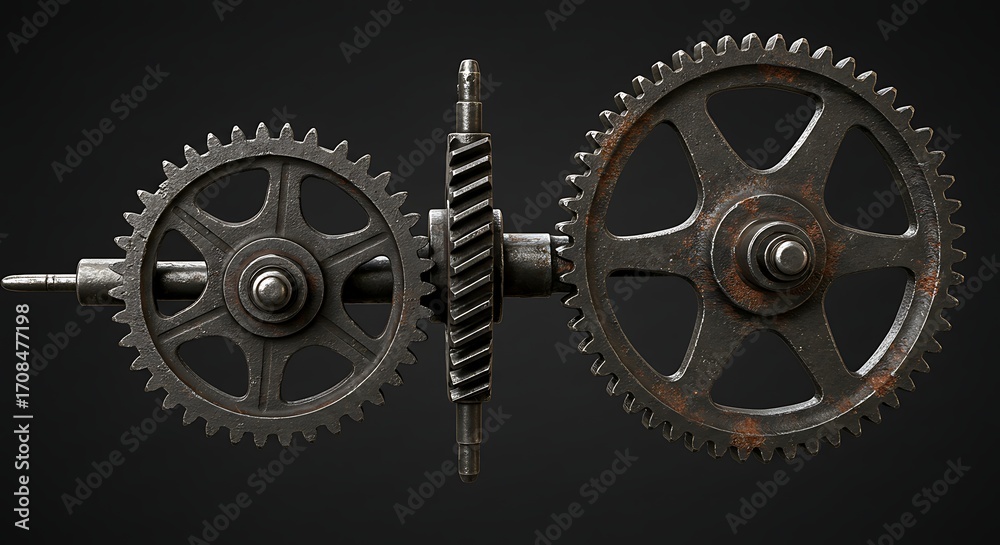 Fototapeta premium Vintage gears mechanism