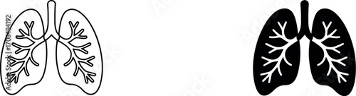 Three detailed anatomical representations of the human lungs different styles vector