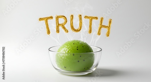 Discover the raw, steaming truth of nature's essence presented in a clear bowl