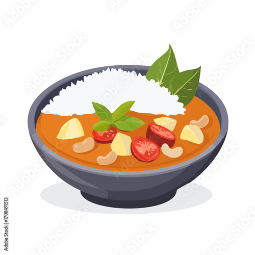 Thailändisches Massaman-Curry mit Rind