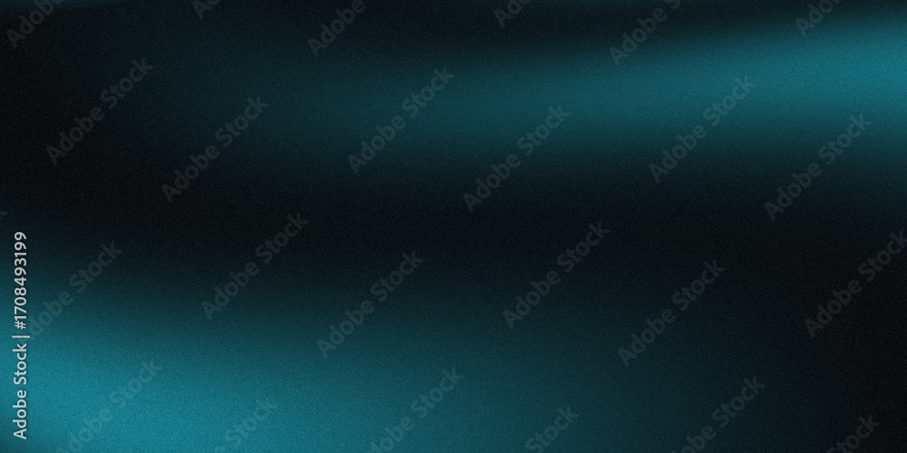 Obraz premium Glowing blue abstract background with dark grainy black gradient background, futuristic noise texture wallpaper cover poster header design