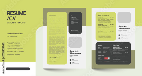 Modern and professional CV Resume Template