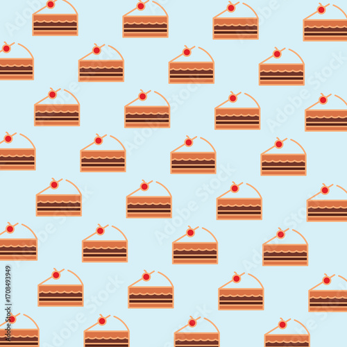 Delicious Cake Pattern. A Sweet and Repeating Design