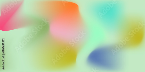 Bright colorful smooth wave pattern design creates a soft blur effect on a dark backdrop. colors, backgrounds, effect, animation, blurry, green