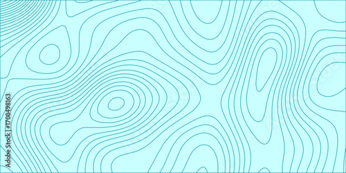 Abstract blue background with swirling lines and a dynamic wave pattern.  circle, vector, swirl, line, color, decoration, metal, 3d, ring. Abstract topographic contours map lines. bright, glowing, art