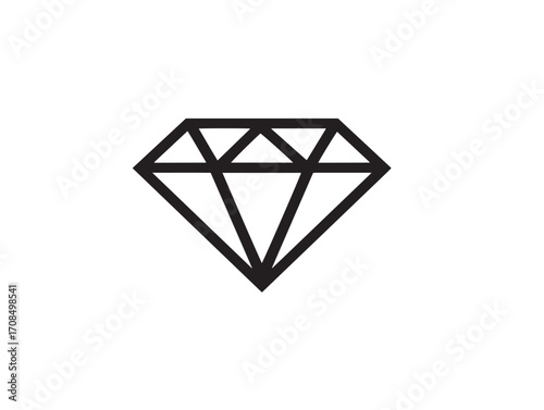 Seamless diamond pattern background in modern minimal line drawing