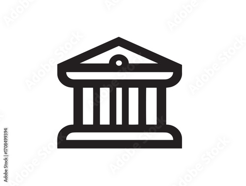 Minimal investment finance vector illustration in modern line art design