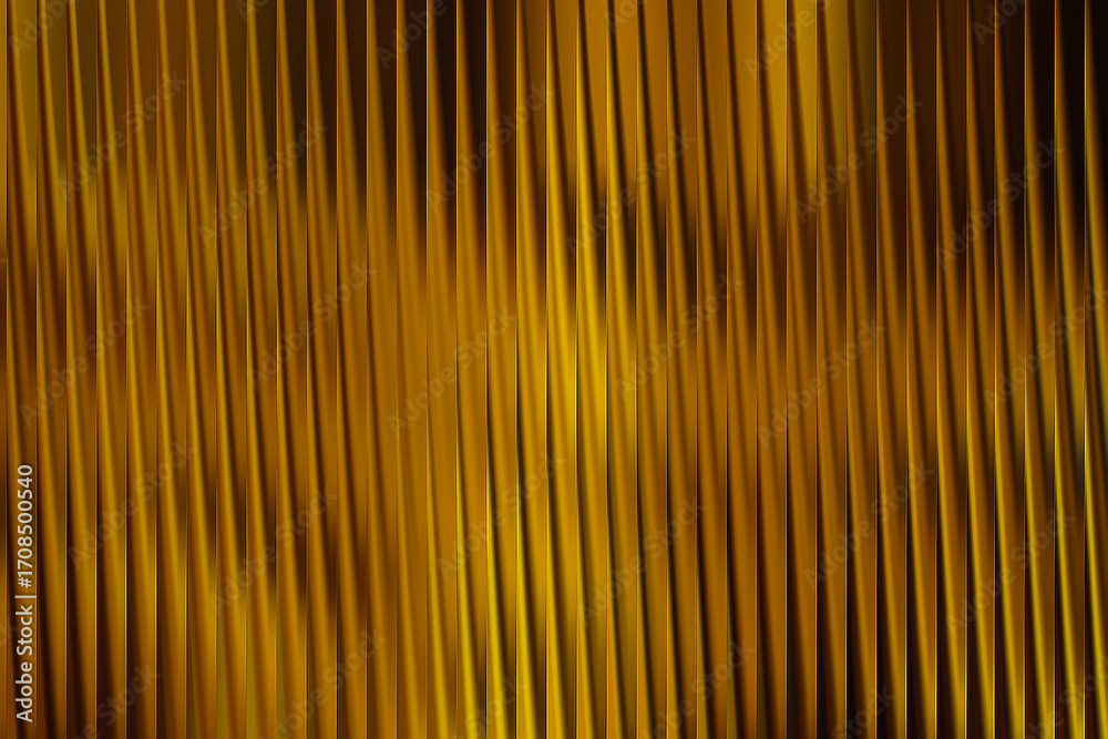 Obraz premium Illustration of golden abstract background with vertical lines and wavy patterns, creating a visually appealing design