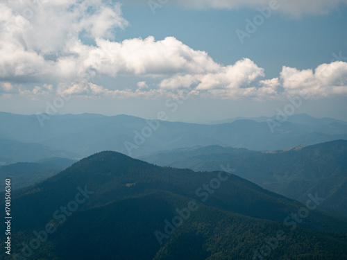 Majestic Carpathian mountains view