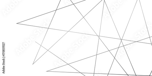 Gradient silver black random chaotic lines on transparent background.