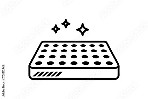Mattress Icon: Clean, Comfortable, Supportive Sleep Solution