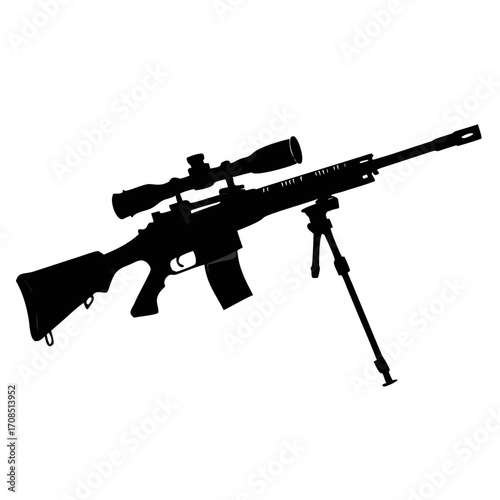 assault rifle vector illustration