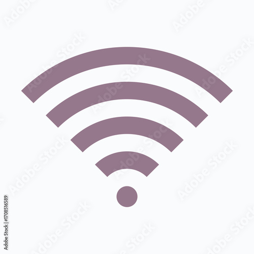 Wi-Fi Signal Internet Isolated Vector Flat Style Icon,