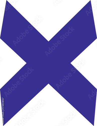 Abstract Indigo Blue and White Geometric Design for Modern Backgrounds and Presentations
