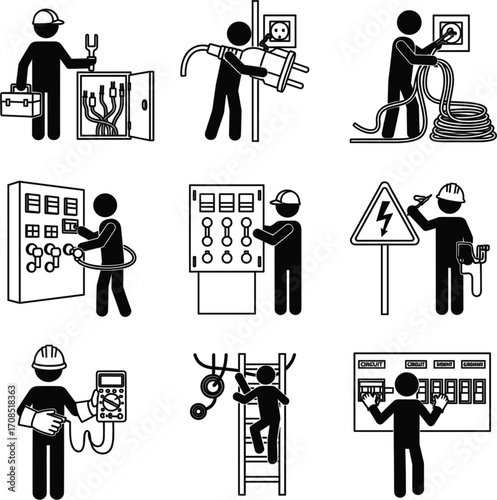 Icons For Electricians And TrainingIcons For Electricians And Training