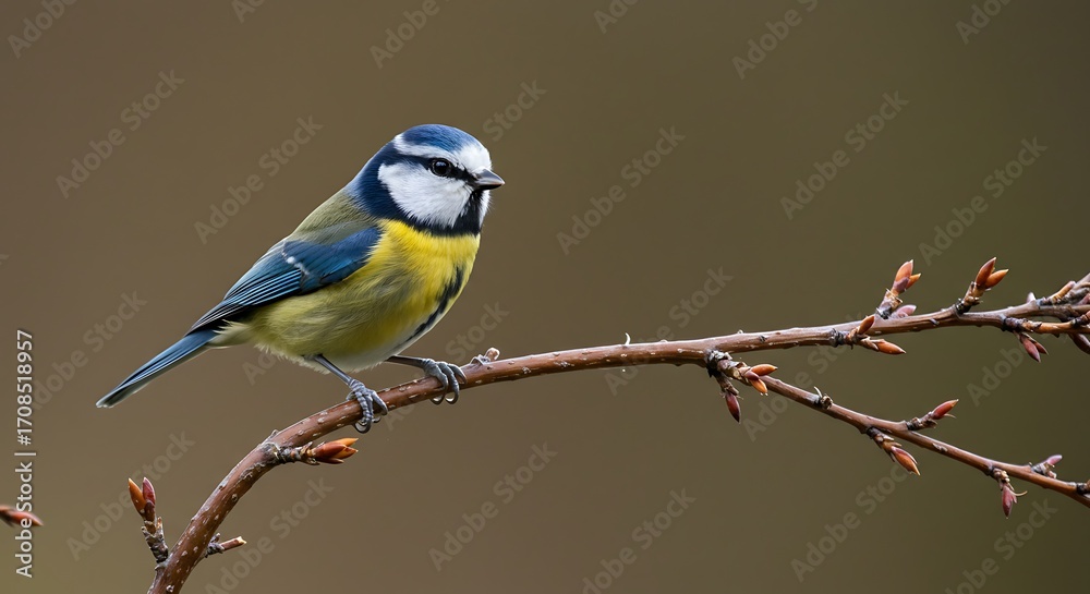 Fototapeta premium Colorful bird perched on branch