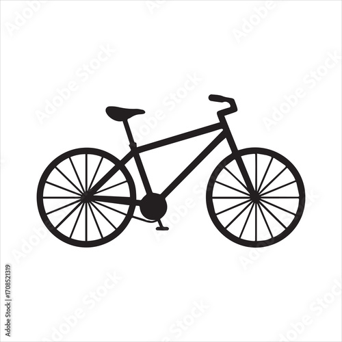 bicycle vector silhouette illustration