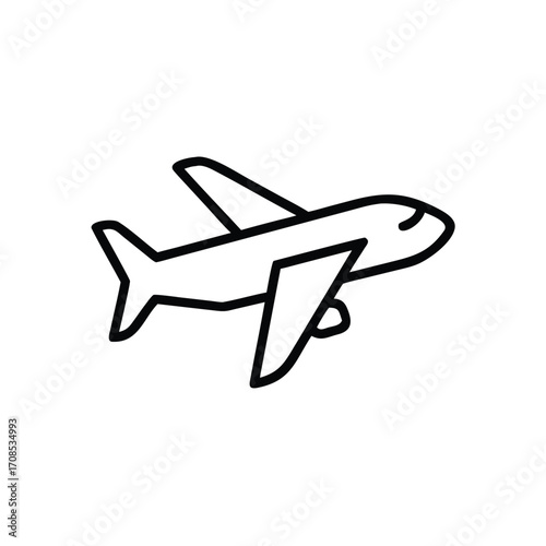 airplane icon vector illustration