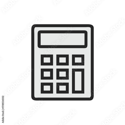 calculator isolated on white background