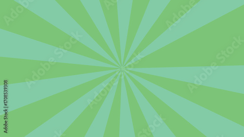 Pastel Green Sunburst Radial Stripes Background pattern