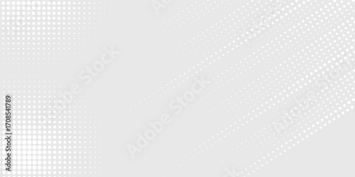 Dot white gray wave light technology texture background. Abstract big data digital concept.