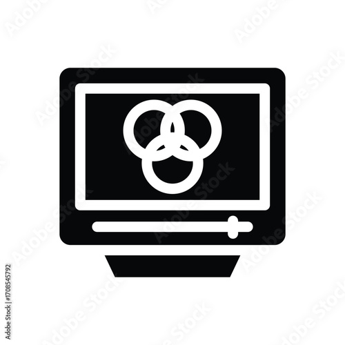 color correction glyph icon illustration vector graphic.eps