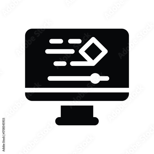  motion graphics glyph icon illustration vector graphic.eps
