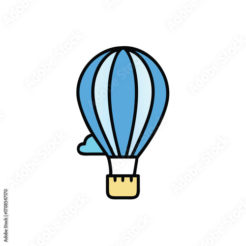 hot air balloon vector illustration