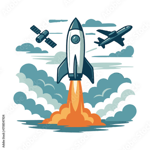 Rocket Launch into the Future, Inspiring Growth