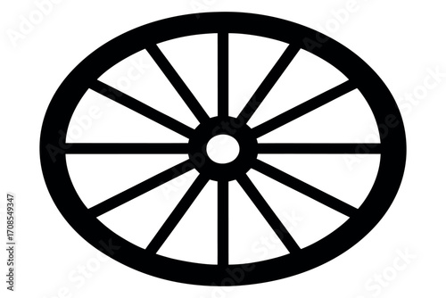 Wagon wheel icon