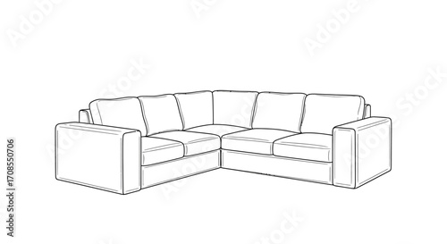 Modern sectional sofa for comfortable living room seating