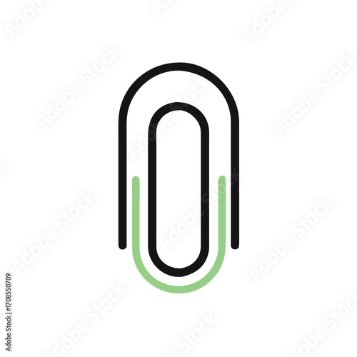 paper clip isolated on white