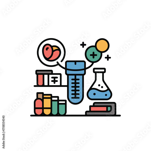 Science Research Laboratory Equipment and Chemical Compounds for Medical and Pharmaceutical Studies