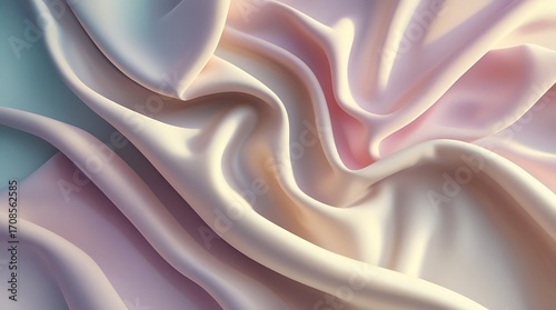 Elegant Silk Cloth Background with Soft Fabric Folds in High Resolution
