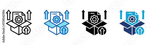 Release icon Multi Style Vector Illustration