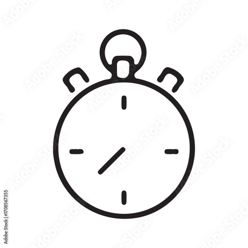 stopwatch isolated on white