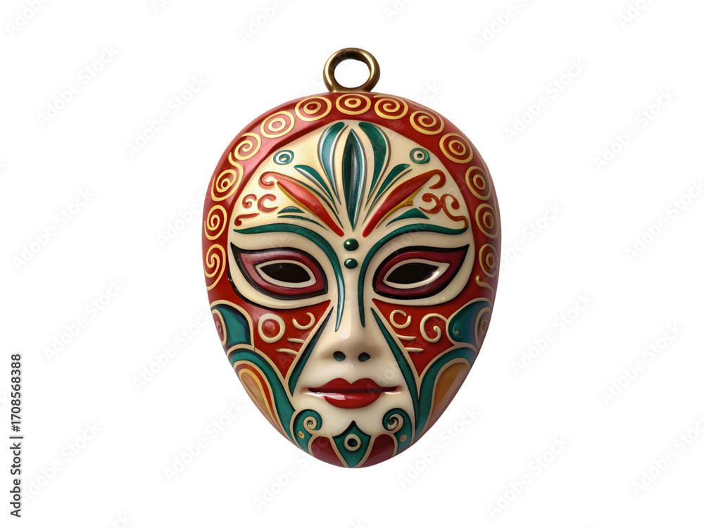 Naklejka premium Decorative mask isolated on transparent background for carnival