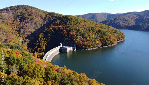Fototapeta Naklejka Na Ścianę i Meble -  dam on the river