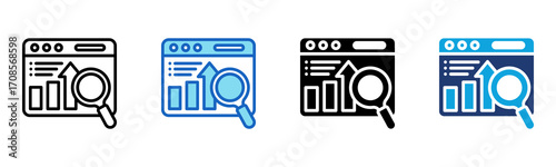 Search Intent icon Multi Style Vector Illustration