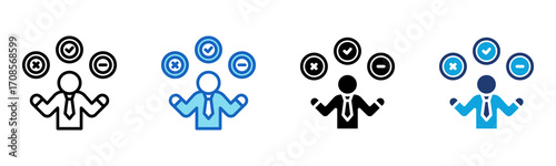 User Experience icon Multi Style Vector Illustration