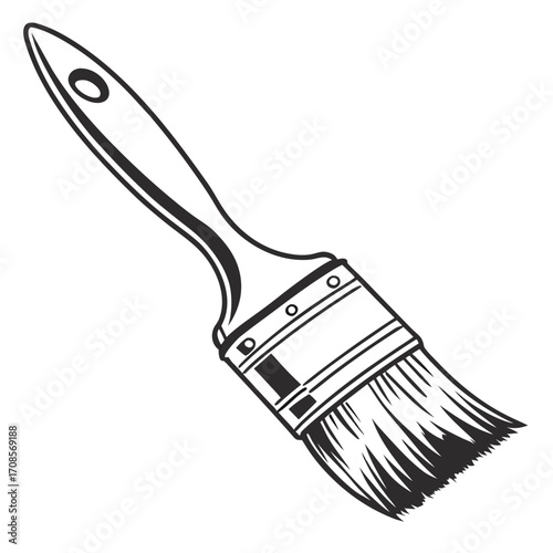 paint brush isolated on white